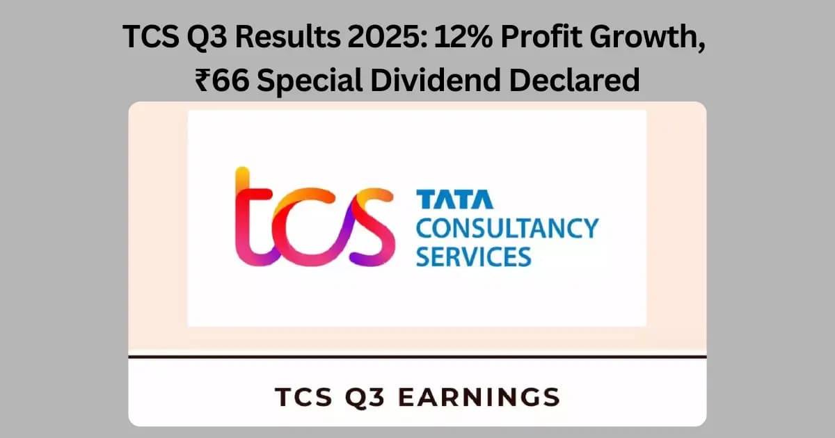 TCS Q3 Results 2025: 12% Profit Growth, ₹66 Special Dividend Declared